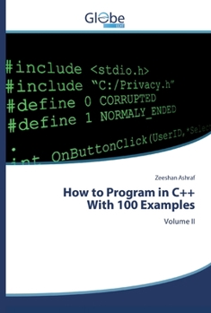 Paperback How to Program in C++With 100 Examples Book