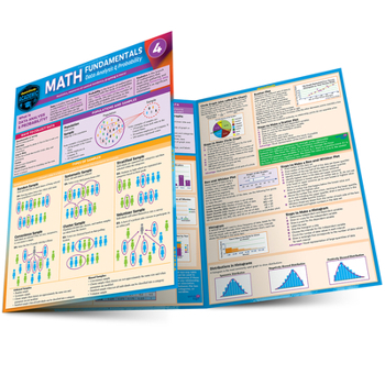Misc. Math Fundamentals 4 - Data Analysis & Probability: For Middle School - A Quickstudy Laminated Reference Guide Book
