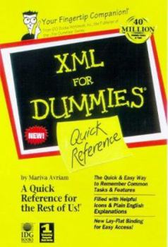 Paperback XML For Dummies Quick Reference Book