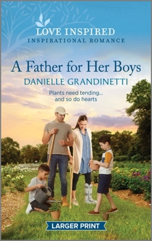 Mass Market Paperback A Father for Her Boys: An Uplifting Inspirational Romance [Large Print] Book