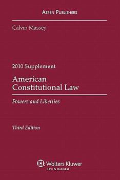 Paperback American Constitutional Law 2010 Case Supplement Book