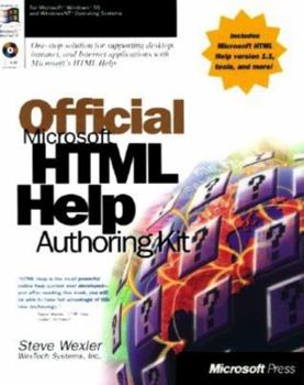 Paperback Official Microsoft HTML Help Authoring Kit [With *] Book