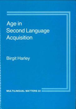 Paperback Age in Second Language Acquisition Book