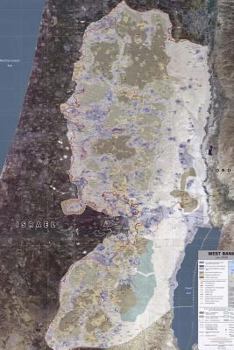 Paperback Modern Map of the West Bank Israel and Jordan Journal: Take Notes, Write Down Memories in this 150 Page Lined Journal Book