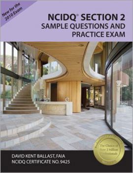 Paperback NCIDQ Section 2 Sample Questions and Practice Exam Book