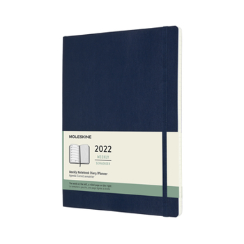 Unknown Binding Moleskine 2022 Weekly Planner, 12m, Extra Large, Sapphire Blue, Soft Cover (7.5 X 10) Book