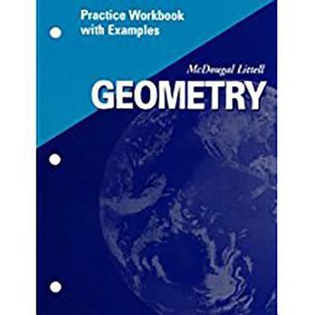 Paperback McDougal Littell High Geometry: Practice Workbook with Examples Se Book