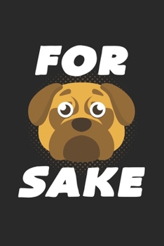 Paperback For sake: 6x9 Pug - dotgrid - dot grid paper - notebook - notes Book