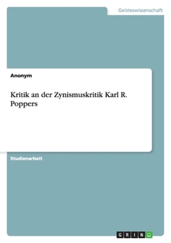 Kritik an Der Zynismuskritik Karl R. Poppers