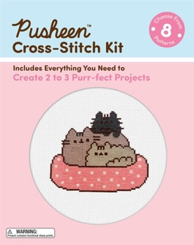 Pusheen Cross-Stitch Kit: Includes Everything You Need to Create 2 to 3 Purr-fect Projects (Choose from 8 Patterns)