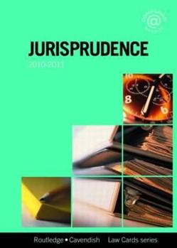 Paperback Jurisprudence Lawcards 2010-2011 Book