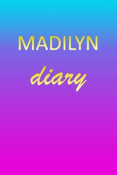 Madilyn: Journal Diary | Personalized First Name Personal Writing | Letter M Blue Purple Pink Gold Effect Cover | Daily Diaries for Journalists & ... Taking | Write about your Life & Interests