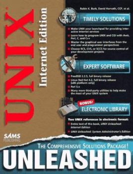 Hardcover Unix Unleashed Internet Edition [With CDROM Containing Shell Scripts & Sample...] Book