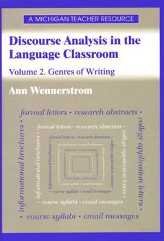 Paperback Discourse Analysis in the Language Classroom: Volume 2. Genres of Writing Book