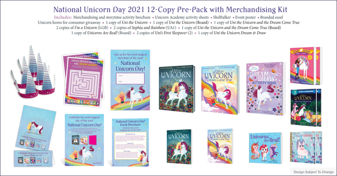 National Unicorn Day 2021 12-Copy Pre-Pack and Merchandising Kit