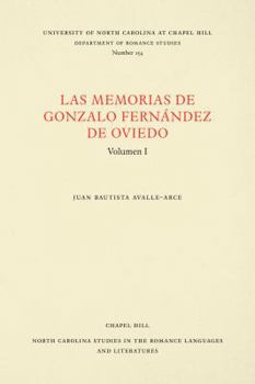 Paperback Las Memorias de Gonzalo Fernández de Oviedo: Volumen I [Spanish] Book