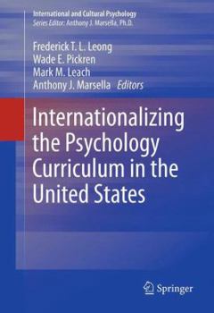 Paperback Internationalizing the Psychology Curriculum in the United States Book