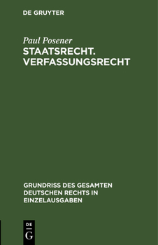 Hardcover Staatsrecht. Verfassungsrecht [German] Book