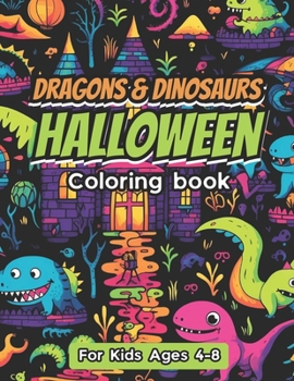 Paperback Dragons & Dinosaurs Halloween Coloring Book