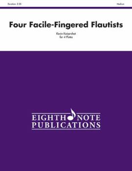 Paperback Four Facile-Fingered Flautists: Score & Parts Book