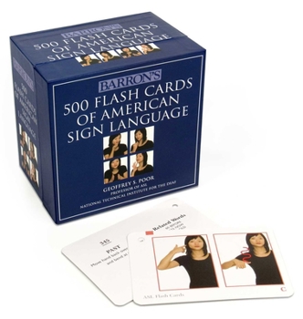 Cards 500 Flash Cards of American Sign Language Book