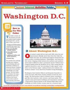 Paperback Instant Internet Activities Folder: Washington D. C. Book