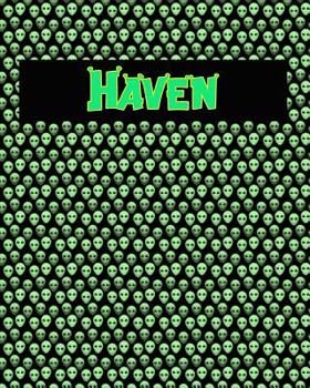 Paperback 120 Page Handwriting Practice Book with Green Alien Cover Haven: Primary Grades Handwriting Book