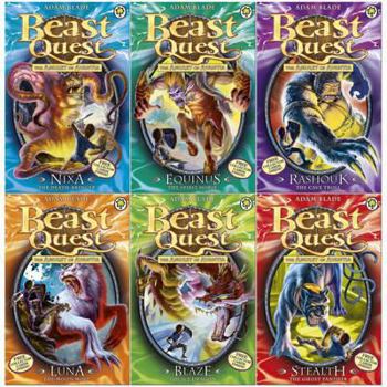 Beast Quest Pack: Series 4, 6 books, RRP £29.94 (Blaze The Ice Dragon, Equinus The Spirit Horse, Luna The Moon Wolf, Nixa The Death Bringer, Rashouk The Cave Troll, Stealth The Ghost Panther). - Book  of the Beast Quest: The Amulet of Avantia