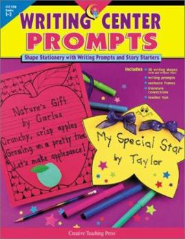 Paperback Writing Center Prompts: Shape Stationery with Writing Prompts and Story Starters Book
