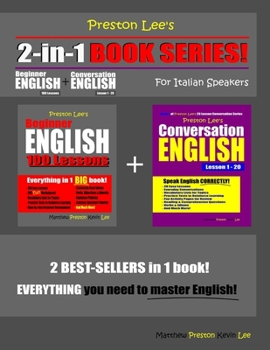 Preston Lee’s 2-in-1 Book Series! Beginner English 100 Lessons & Conversation English Lesson 1 – 20 For Italian Speakers