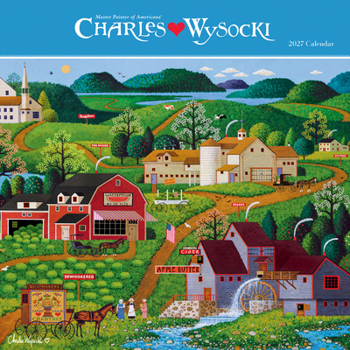 Carousel Worldwide, Charles Wysocki, Americana 2027 Mini Wall Calendar Gift