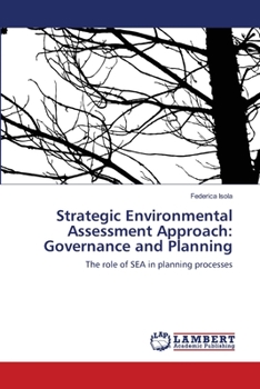 Paperback Strategic Environmental Assessment Approach: Governance and Planning Book