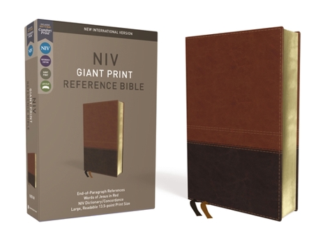 Imitation Leather NIV, Reference Bible, Giant Print, Imitation Leather, Brown, Red Letter Edition, Comfort Print [Large Print] Book