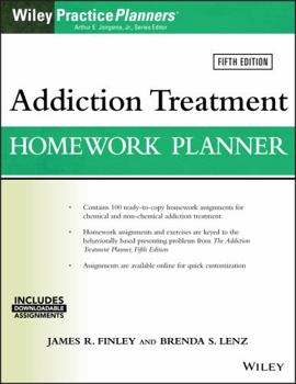 Paperback Addiction Treatment Homework Planner Book