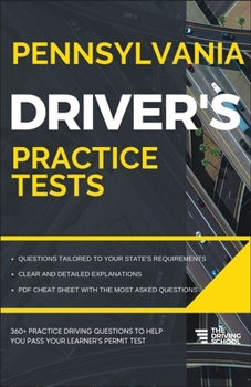 Paperback Pennsylvania Driver's Practice Tests Book