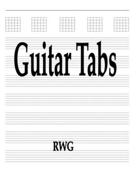 Paperback Guitar Tabs: 200 Pages 8.5" X 11" Book