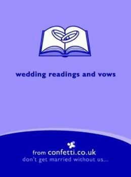 Hardcover Wedding Readings and Vows Book