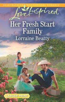 Mass Market Paperback Her Fresh Start Family [Large Print] Book
