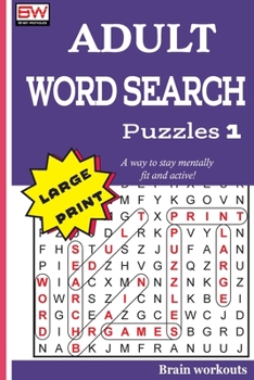 Paperback ADULT WORD SEARCH Puzzles 1 Book