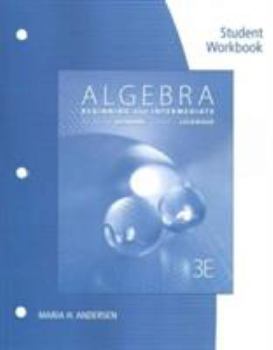 Paperback Student Workbook for Aufmann/Lockwood's Algebra: Beginning and Intermediate, 3rd Book