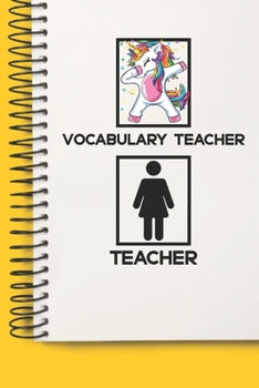 Vocabulary Teacher Awesome unicorn Tutor Gift For Best Vocabulary Teacher A beautiful personalized: Lined Notebook / Journal Gift, Tutor Notebook ... For Vocabulary Teacher , Personal Diary, Voc