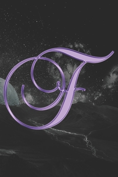 F Journal: A Monogram F Initial Capital Letter Notebook For Writing And Notes: Great Personalized Gift For All First, Middle, Or Last Names (Blue Gold Lilac Flower Floral Print)