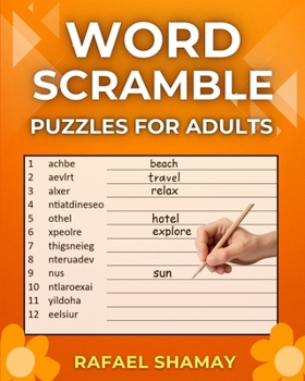 Paperback Word Scramble Puzzle Book for Adults: Large Print Word Jumbles for Fun with Solutions. Book