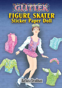Paperback Glitter Figure Skater Sticker Paper Doll [With Stickers] Book