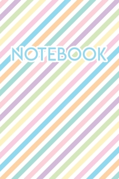 Paperback Notebook: Pastel 110 Blank Lined College Ruled Journal Book