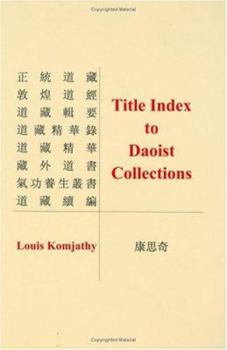 Hardcover Title Index to Daoist Collections Book