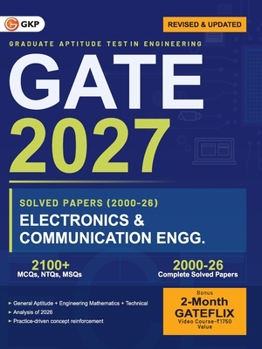 Paperback Gkp Gate 2027: Electronics & Communication Engineering - Solved Papers (2000-2026) Book