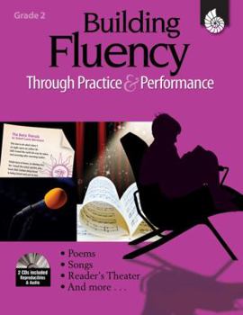 Paperback Building Fluency Through Practice & Performance Grade 2 (Grade 2) [With 2 CDs] Book