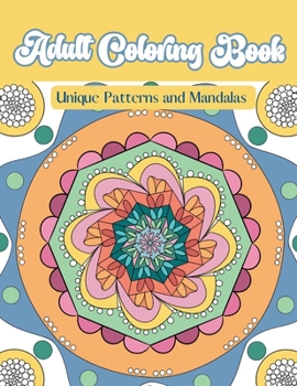 Paperback Adult Coloring Book Unique Pattern and Mandalas Book