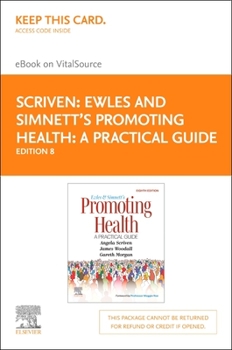 Printed Access Code Ewles and Simnett's Promoting Health: A Practical Guide - Elsevier E-Book on Vitalsource (Retail Access Card): Ewles and Simnett's Promoting Health: A Book